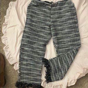 Black and white pants